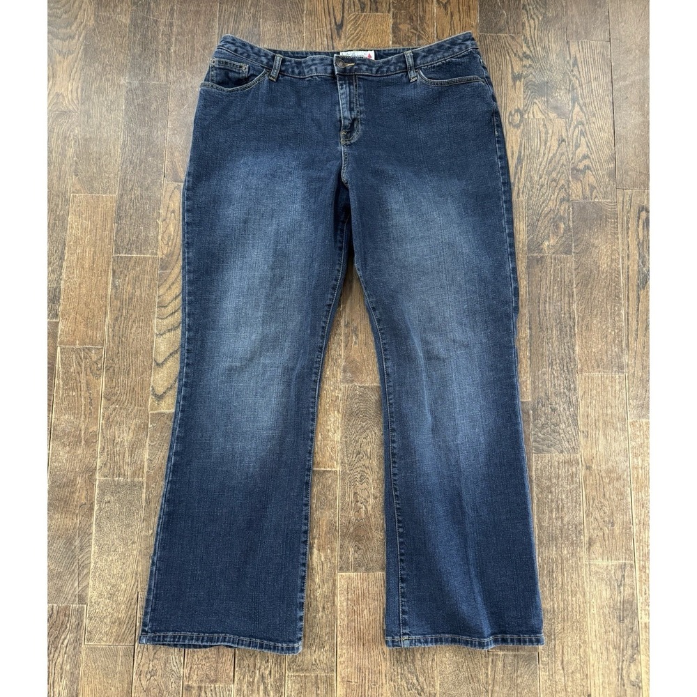 LA Blues Bootcut Jeans Womens‎ 4 Average Blue Excellent High Rise Stretch Denim